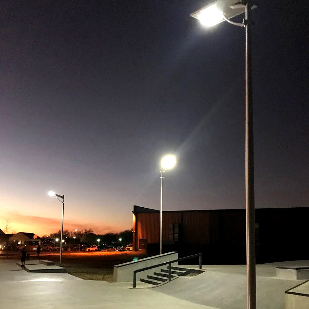CASTOR | Solar Street Light | 100 Watt | 11000 Lumens | 3000K-6000K | Parking Lot Light | Solar All in One Street Light | 5 Years Warranty