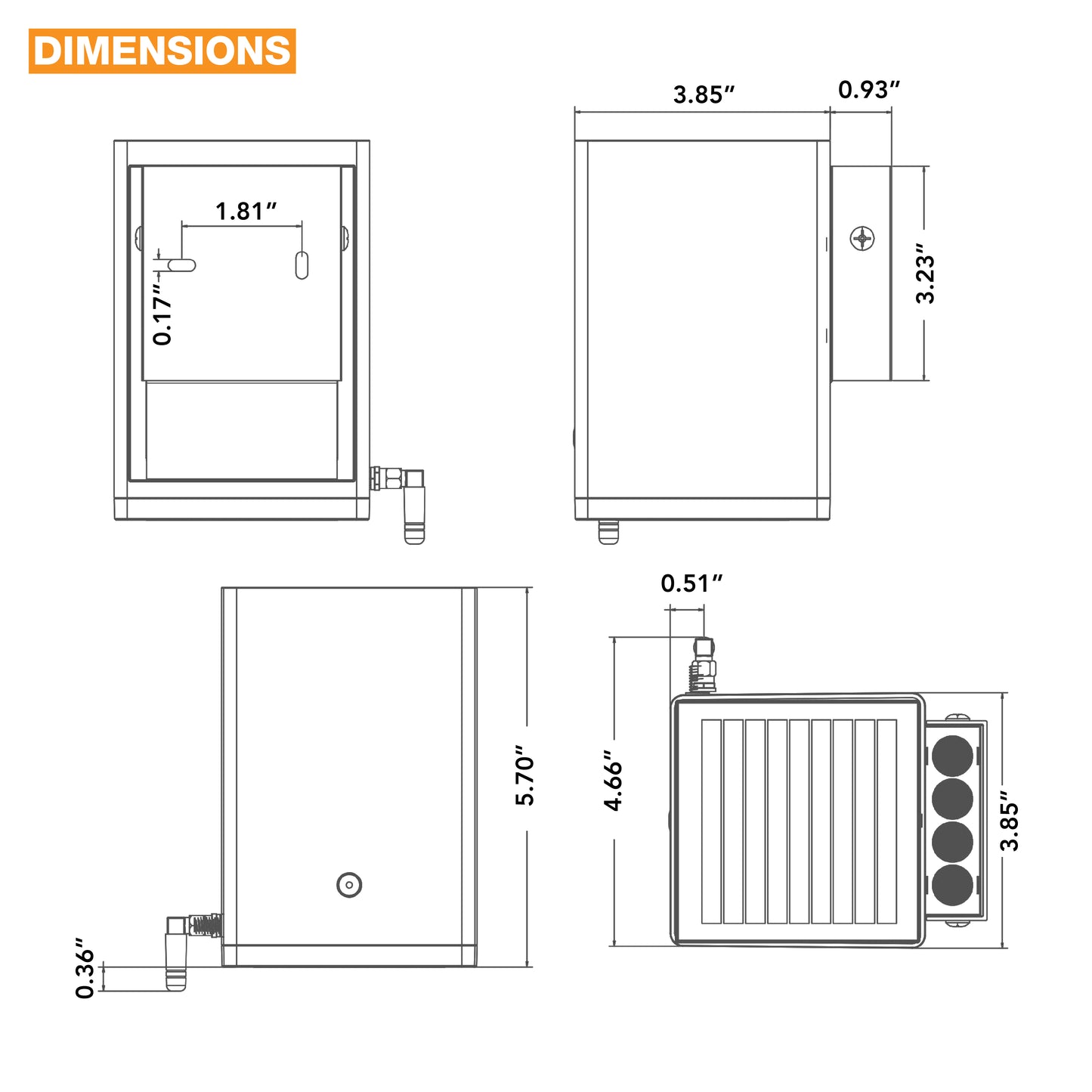 SUNSTRIKE | Solar Up & Down Wall Pack | 1 Watt | 150X2 Lumens | 4000K | 5 Year Warranty