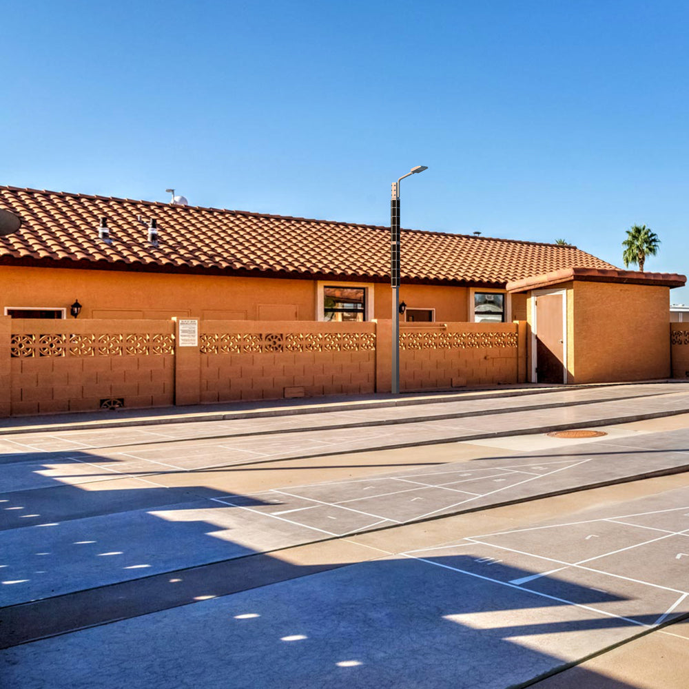 VISTA | Solar LED Street Light | 50 Watt | 6200 Lumens | 5000K | Smart Street Light | Built In Bluetooth | Smart App included | Parking Lot Light | Solar All in One SE Street Light | 3 Years - Beyond Solar