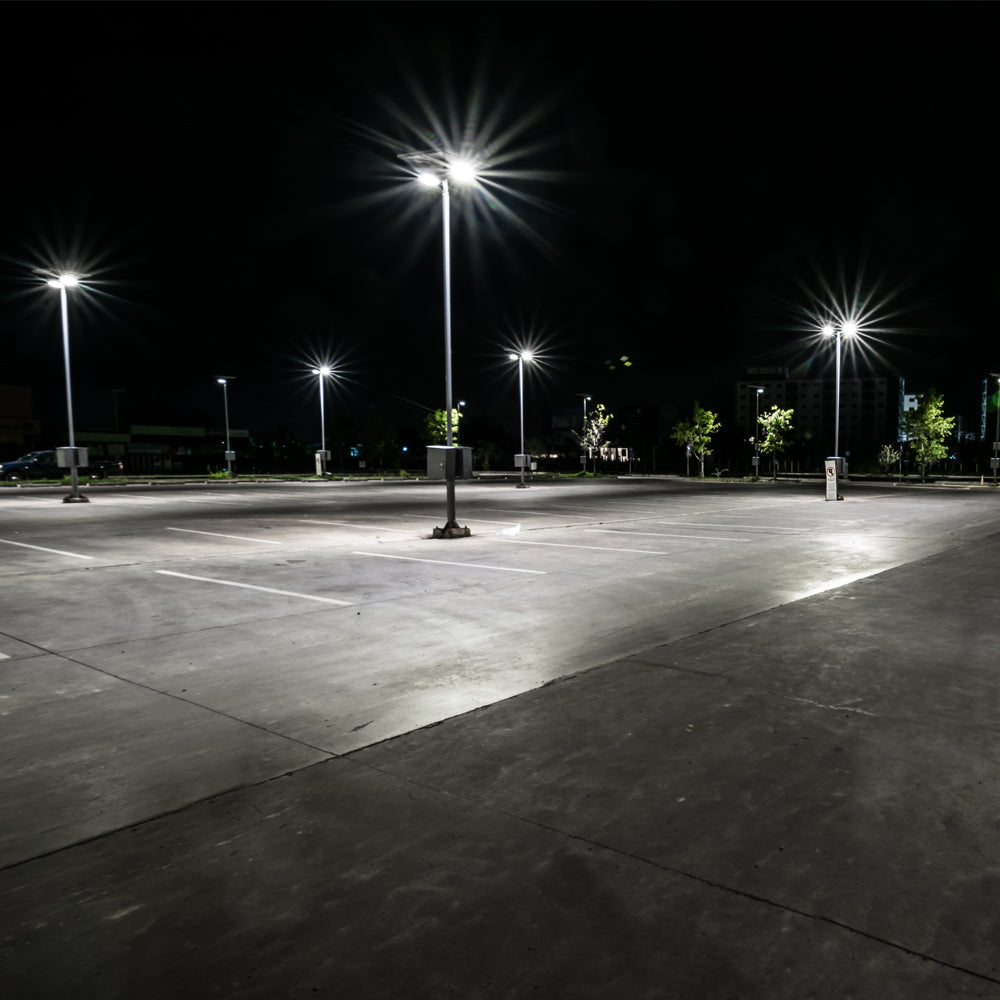 NATRON | Solar LED Street Light | 100 Watt | 15000 Lumens | 5000K | Parking Lot Light | Solar All in One Pro Street Light | 5 Years Warranty