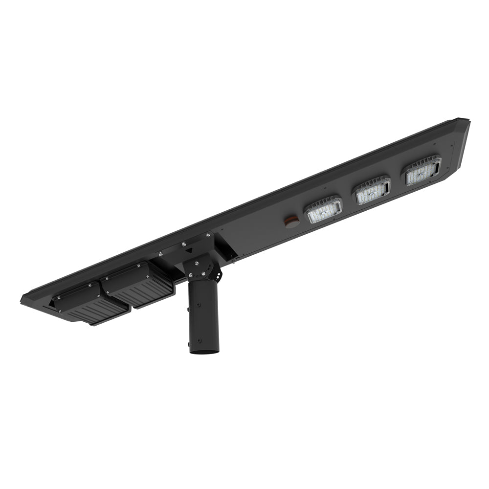 POLLUX | Solar LED Street Light | 80 Watt | 11000 Lumens | 5000K | Parking Lot Light | Solar All in One Pro Street Light | 5 Years Warranty - 1