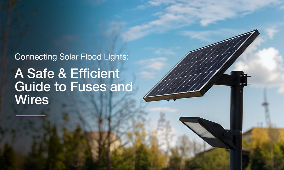 How to connect solar flood lights safely and efficiently?