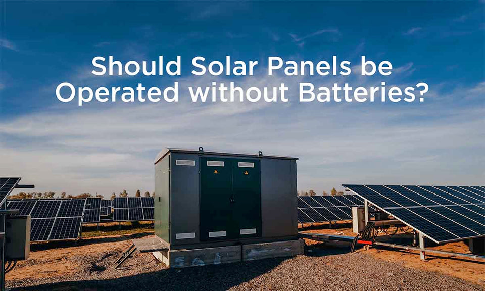 solar panels and batteries