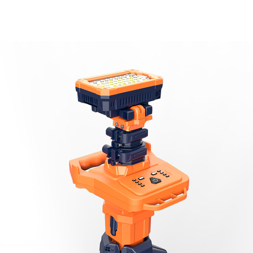 BrightMax | AVS-BPTL-200S | Portable Tripod Light | Single Head | 4000 Lumens | Multiple Battery Modes | IP66 | Height 7.47 Feet