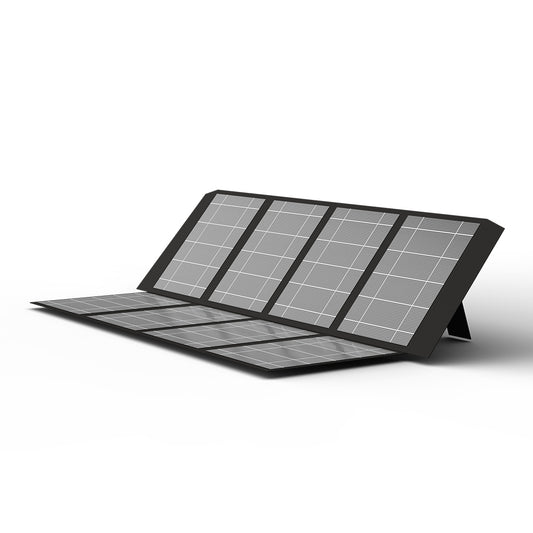 Light Tower Charger | AVS-F200 | Portable 200W Folding Solar Panel | Single Crystal 36V | Bracket Bracing | Storage Bag Buckle | Portable Design