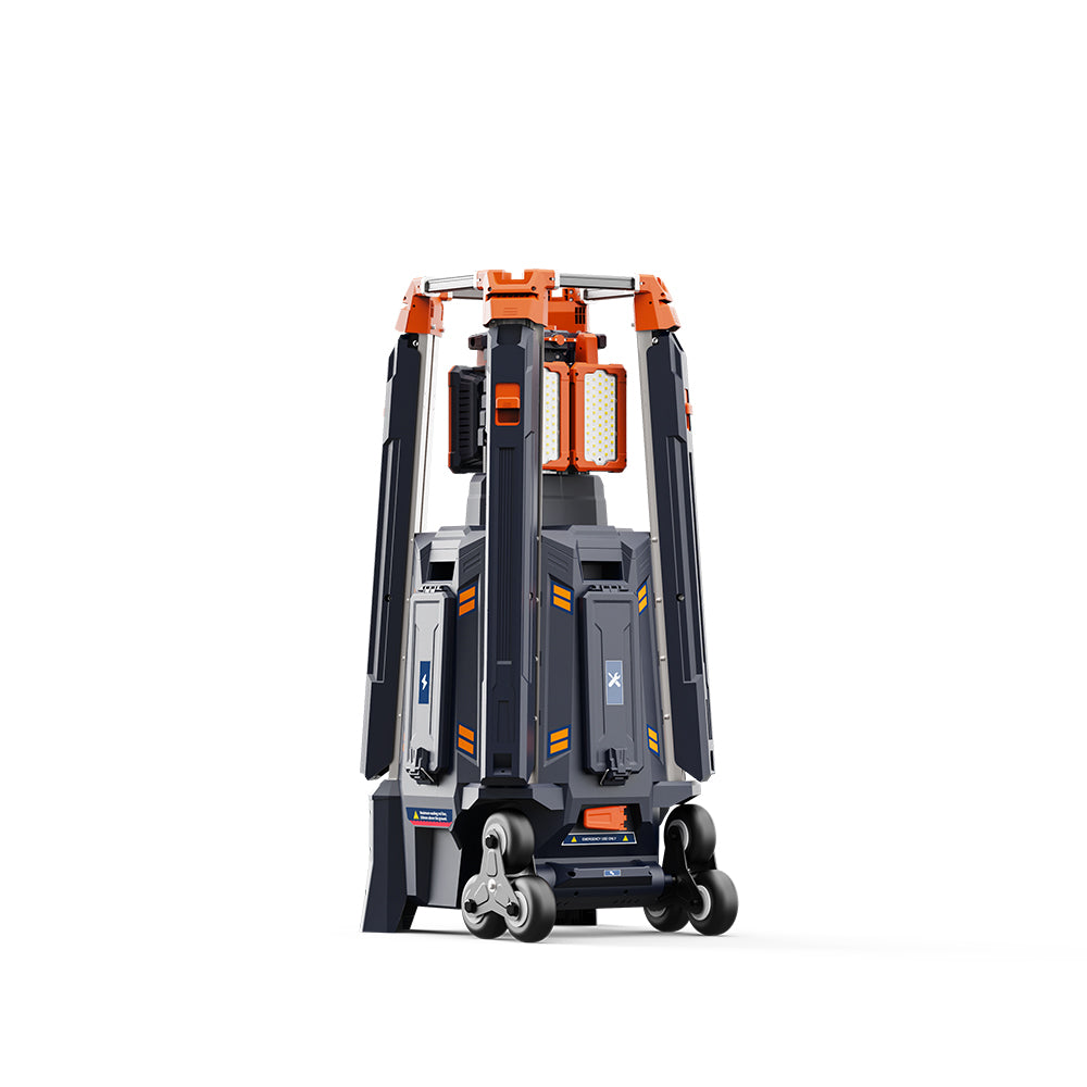 LumiTrek 500 | AVS-LTTL-500 | Light Tower | Four Head | 62000 Lumens | Multiple Battery Modes | IP65 | Height 14 Feet