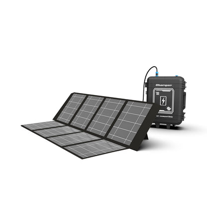 Light Tower Charger | AVS-F200 | Portable 200W Folding Solar Panel | Single Crystal 36V | Bracket Bracing | Storage Bag Buckle | Portable Design
