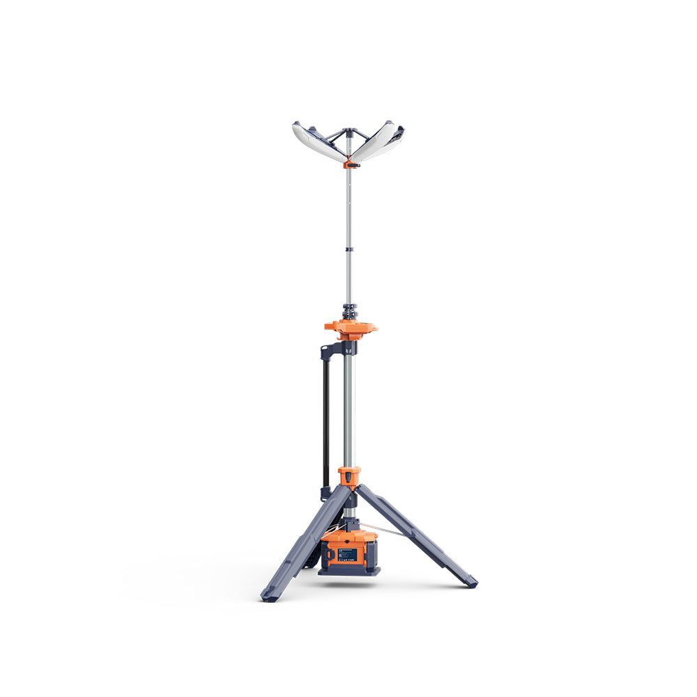 PowerBloom 300 | AVS-PWBL-300 | Light Tower | Dual Head | 14000 Lumens | Multiple Battery Modes | IP66 | Height 11.15 Feet