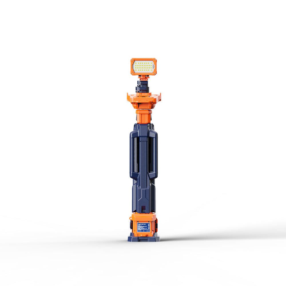 BrightMax | AVS-BPTL-200S | Portable Tripod Light | Single Head | 4000 Lumens | Multiple Battery Modes | IP66 | Height 7.47 Feet
