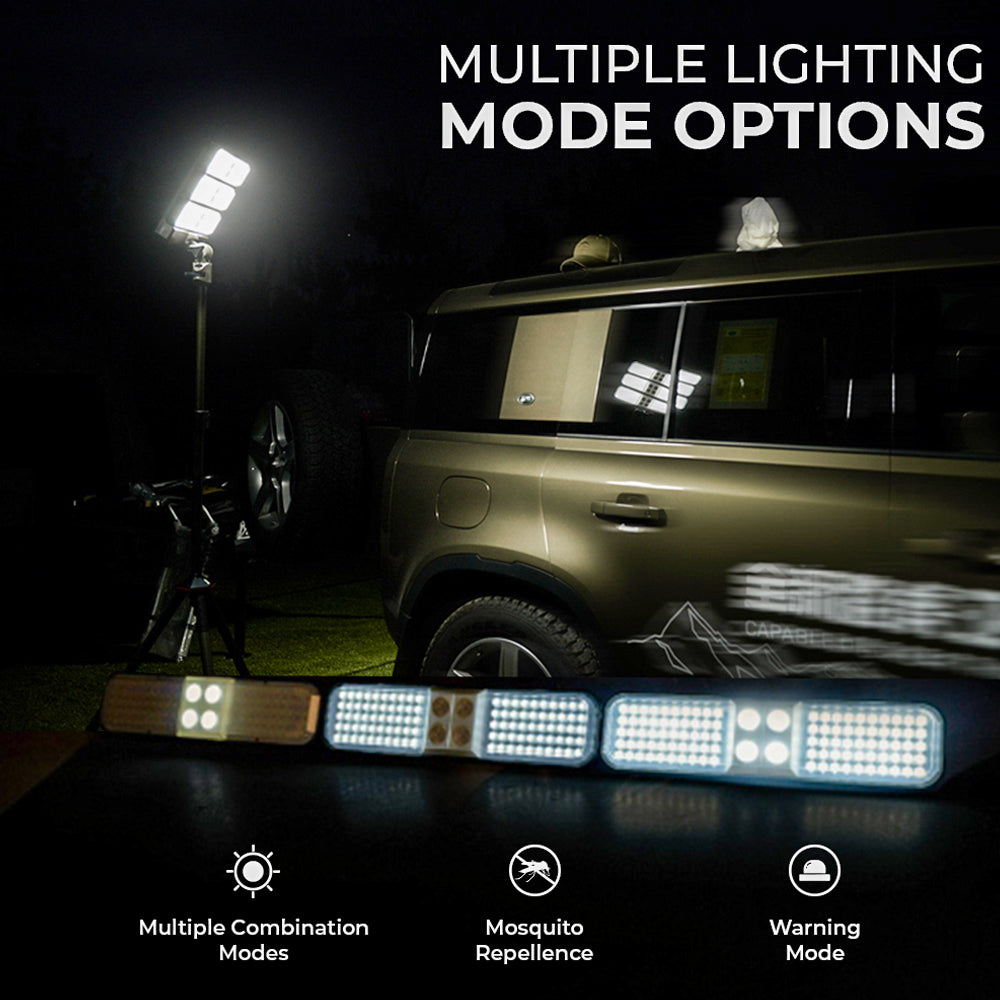SUN TRACK | Solar Flexible Tripod Design Light | 9 Watt | 3500 Lumens | Multiple Combination Modes | IP44 | Height 4 to 7 Feet