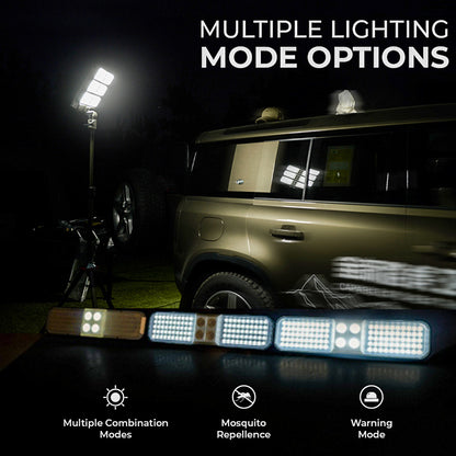 SUN TRACK | Solar Flexible Tripod Design Light | 9 Watt | 3500 Lumens | Multiple Combination Modes | IP44 | Height 4 to 7 Feet