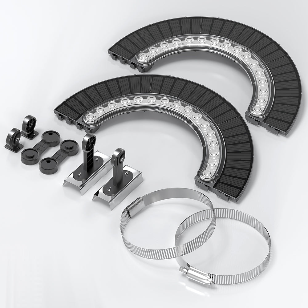 APOLLO |  Solar Wireless Flagpole Light | 32 Watt | 1260 Lumens | Auto Dusk-to-Dawn | IP65 | 1 Year Warranty