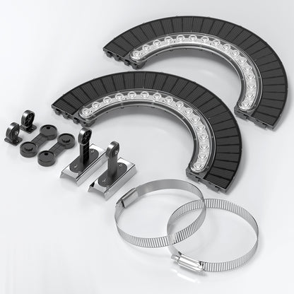 APOLLO |  Solar Wireless Flagpole Light | 32 Watt | 1260 Lumens | Auto Dusk-to-Dawn | IP65 | 1 Year Warranty