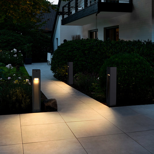 CUBE | Solar Bollard Light | 1.1 Watt | 1000 Lumens | 3000K | Li-ion battery | IP54 | ABS + PVC | 1 Year Warranty