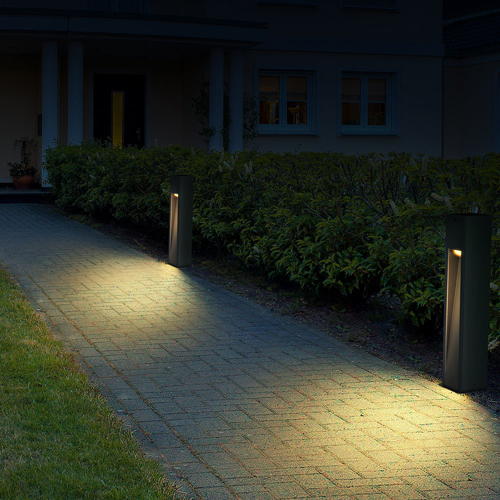 CUBE | Solar Bollard Light | 1.1 Watt | 1000 Lumens | 3000K CCT | Li-ion battery | IP54 | ABS + PVC | 1 Year Warranty