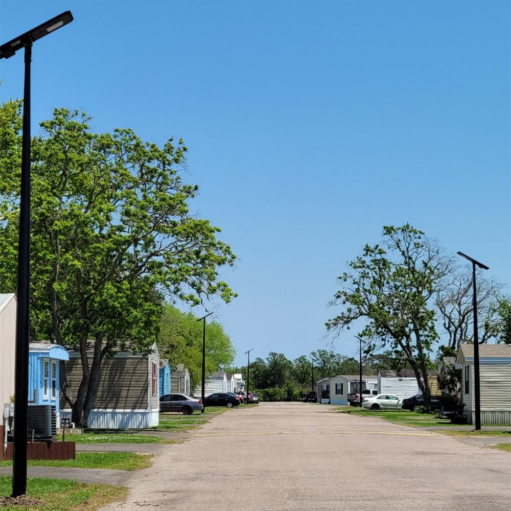 POLLUX | Solar LED Street Light | 20 Watt | 3920 Lumens | 5000K | Parking Lot Light | Solar All in One Pro Street Light | 5 Years Warranty