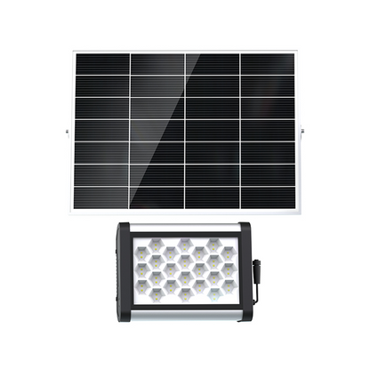 Beyond Solar SUNFORCE 27W Solar LED Flood Light | 4,000 Lumens | 5700K Daylight White | 30W Solar Panel | 256Wh LiFePO4 Battery | IP66