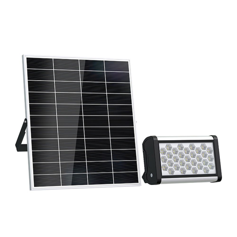 Beyond Solar SUNFORCE 37W Solar LED Flood Light | 6,000 Lumens | 5700K Daylight White | 47W Solar Panel | 384Wh LiFePO4 Battery | IP66