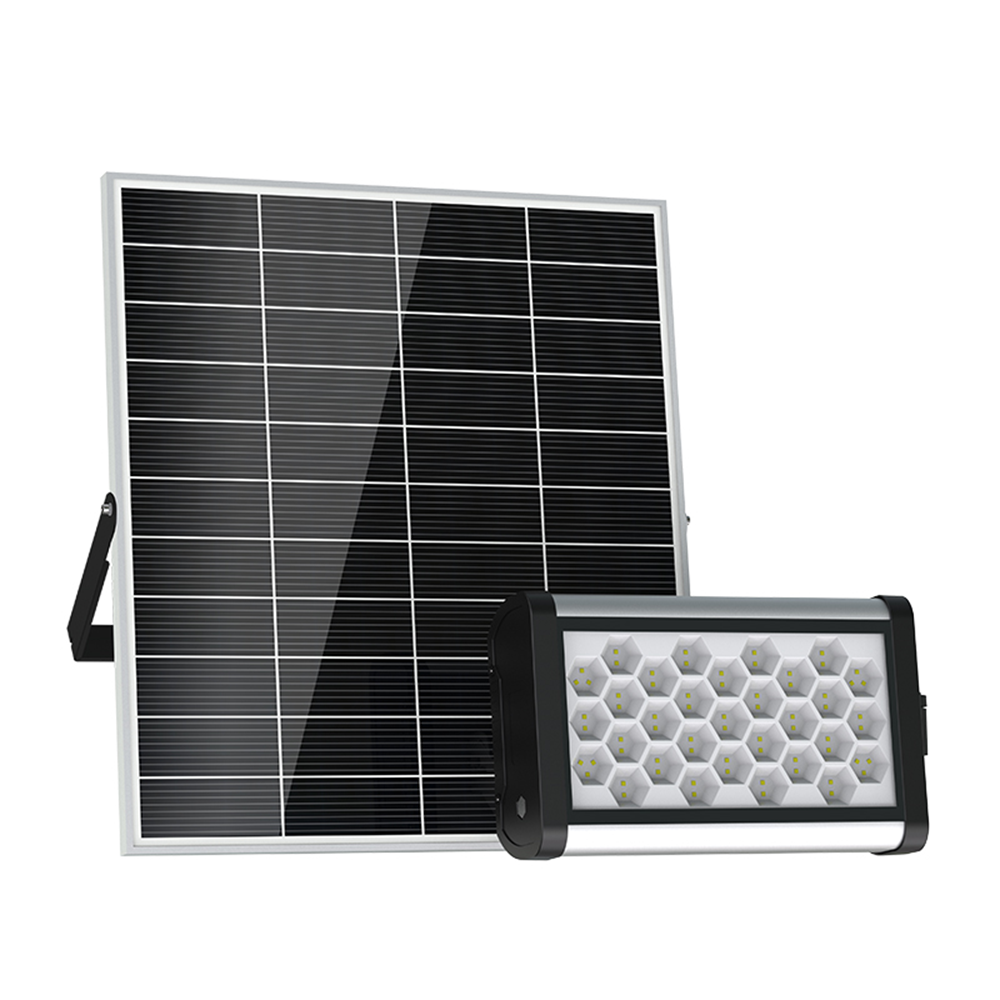 Beyond Solar SUNFORCE 37W Solar LED Flood Light | 6,000 Lumens | 5700K Daylight White | 47W Solar Panel | 384Wh LiFePO4 Battery | IP66