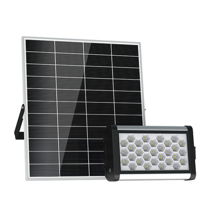 Beyond Solar SUNFORCE 37W Solar LED Flood Light | 6,000 Lumens | 5700K Daylight White | 47W Solar Panel | 384Wh LiFePO4 Battery | IP66