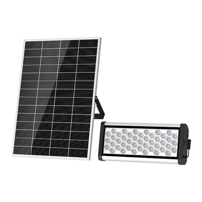 Beyond Solar SUNFORCE 50W Solar LED Flood Light | 8,000 Lumens | 5700K Daylight White | 60W Solar Panel | 512Wh LiFePO4 Battery | IP66