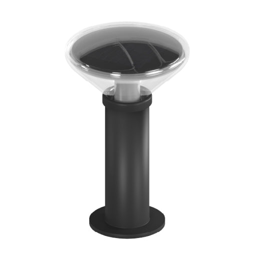 VANDAL | Solar Resistant Bollard Light | 3 Watt | 588 Lumens | 2300K-6500K | Solar Panel 6,3Wc | Lithium Battery 12AH | Installation Height 17.7 Inch | IP65 | 5 Years Warranty