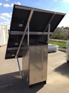 Sign package battery, solar panel, battery