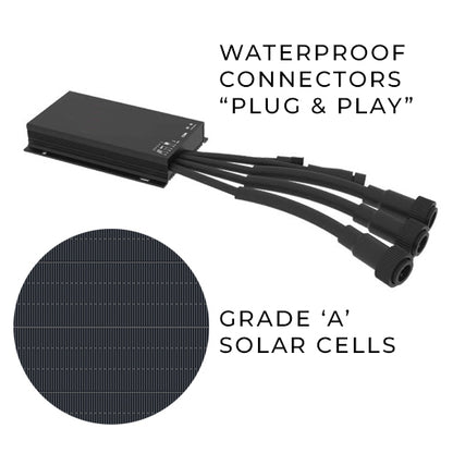 PLANTATION | Solar Pathway Light | 20 Watt | 3920 Lumens | 2300K-6500K CCT | Only Fixture | Pathway Lighting | Garden Light | Smart Pole Light | 5 Years Warranty