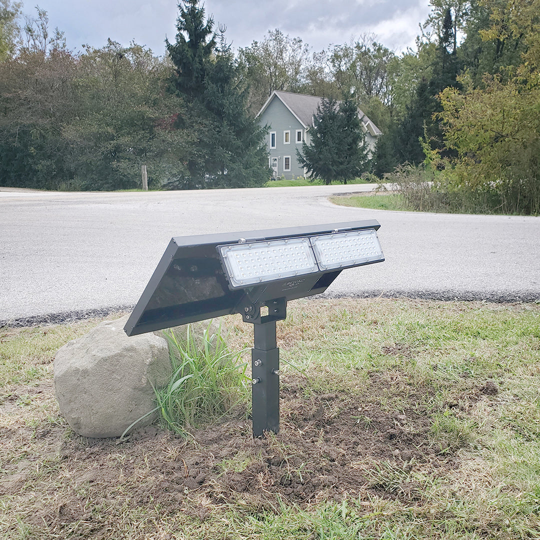 SUNRISE | Solar LED Sign Light | 20 Watt | 2000 Lumens | 5000K | Billboard Light | Monument Sign Lighting | Solar Uplight | 2 Years Warranty - 9