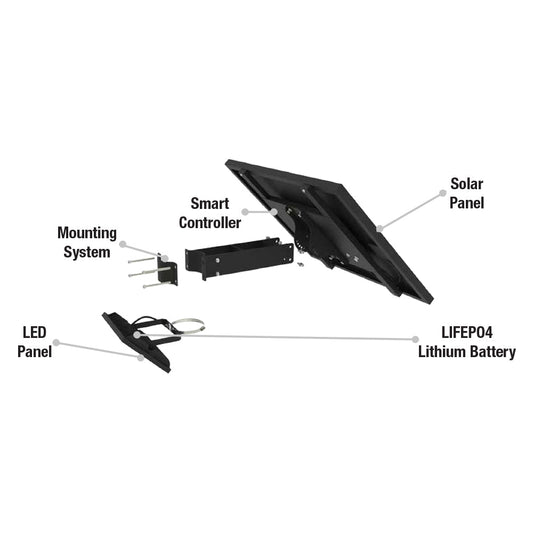 CAPELLA | Solar LED Flood Light | 50 Watt | 7000 Lumens | 5000K | 3 Years Warranty - 3