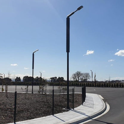 VISTA | Solar LED Street Light | 50 Watt | 6200 Lumens | 5000K | Smart Street Light | Built In Bluetooth | Smart App included | Parking Lot Light | Solar All in One SE Street Light | 3 Years Warranty - 2