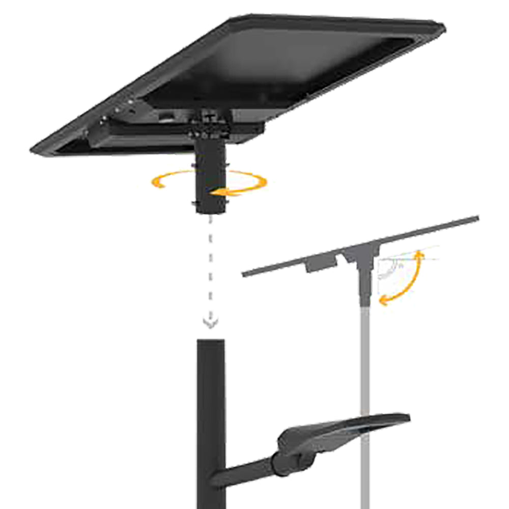 NATRON | Solar LED Street Light | 30 Watt | 4500 Lumens | 5000K | Parking Lot Light | Solar All in One Pro Street Light | 5 Years Warranty - 3