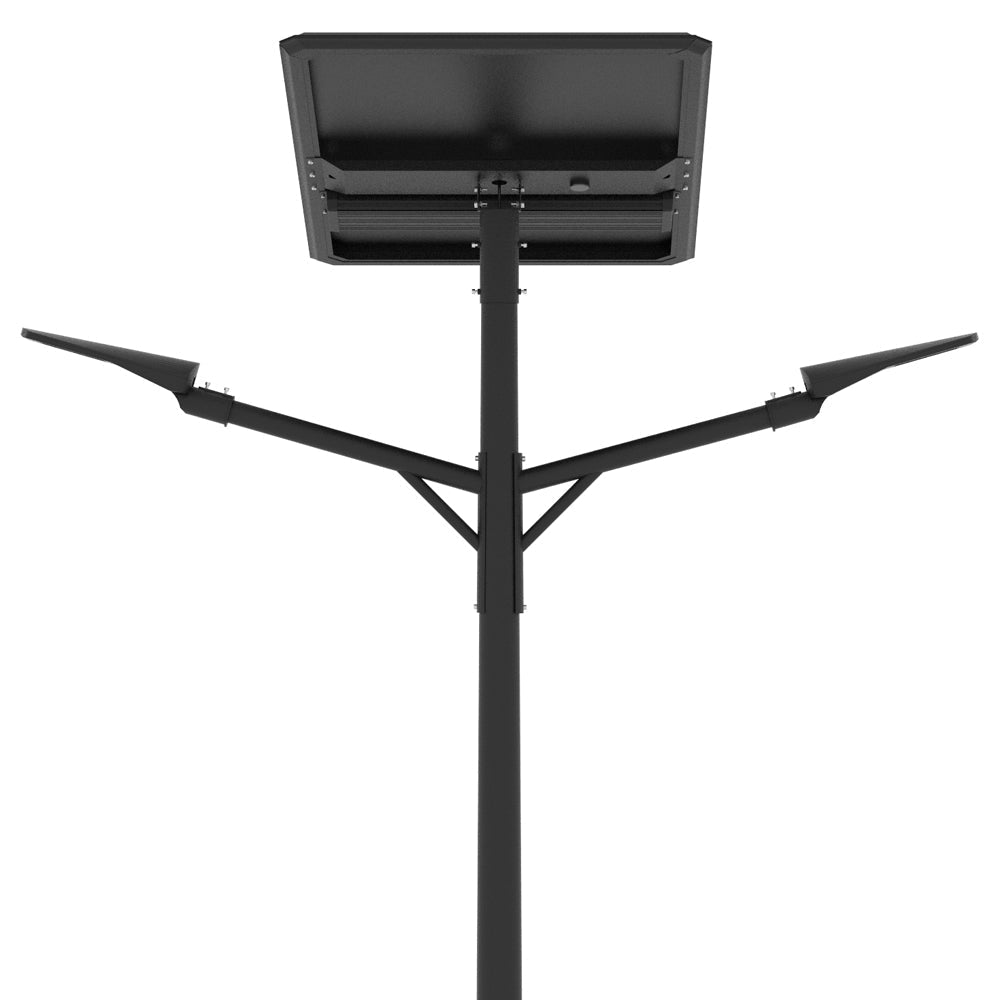 NATRON | Solar LED Street Light | 2X50 Watt | 15000 Lumens | 5000K | Parking Lot Light | Solar All in One Pro Street Light | 5 Years Warranty - 1