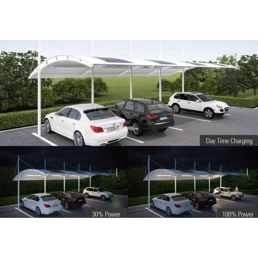 EVERGREEN | Solar Carport/Portable Light | 12 Watt | 1500 Lumens | 5000K | 2 Years Warranty - 9