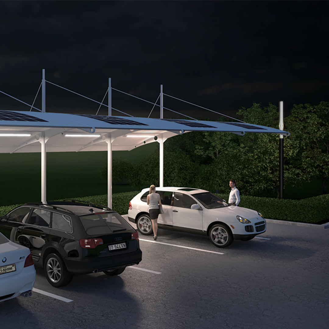 EVERGREEN | Solar Carport/Portable Light | 12 Watt | 1500 Lumens | 5000K | 2 Years Warranty - Beyond Solar