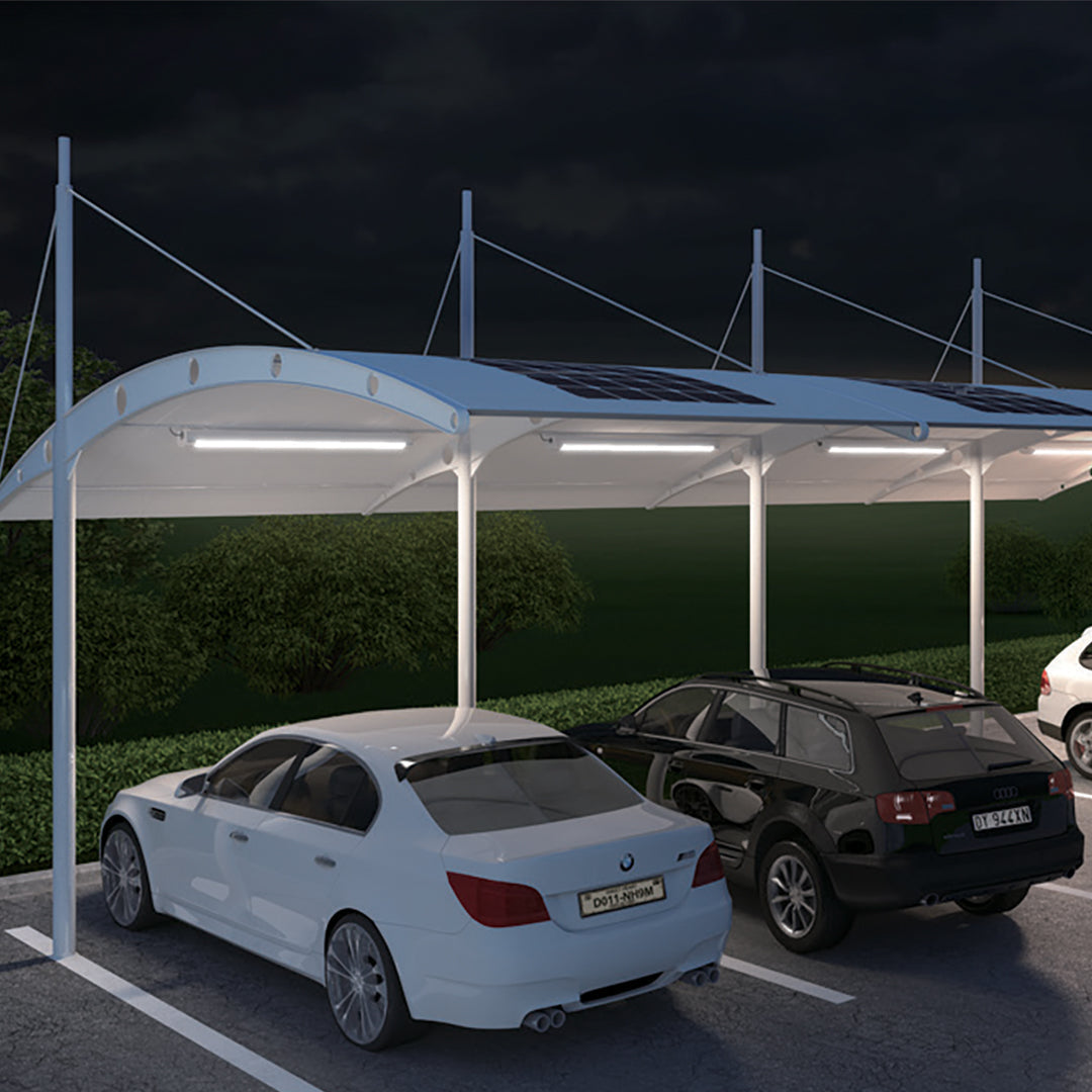 EVERGREEN | Solar Carport/Portable Light | 12 Watt | 1500 Lumens | 5000K | 2 Years Warranty - Beyond Solar