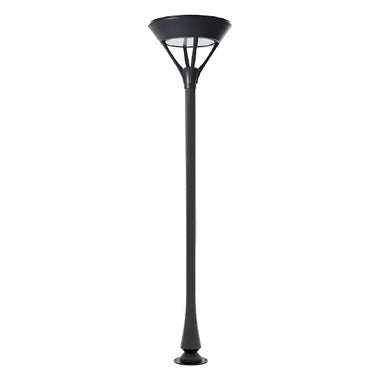 PLANTATION | Solar LED Pedestrian Light | 20 Watt | 2600 Lumens | 5000K | Black Housing | Pathway Lighting | Garden Light | Decorative Pole Light | 5 Years Warranty - 1