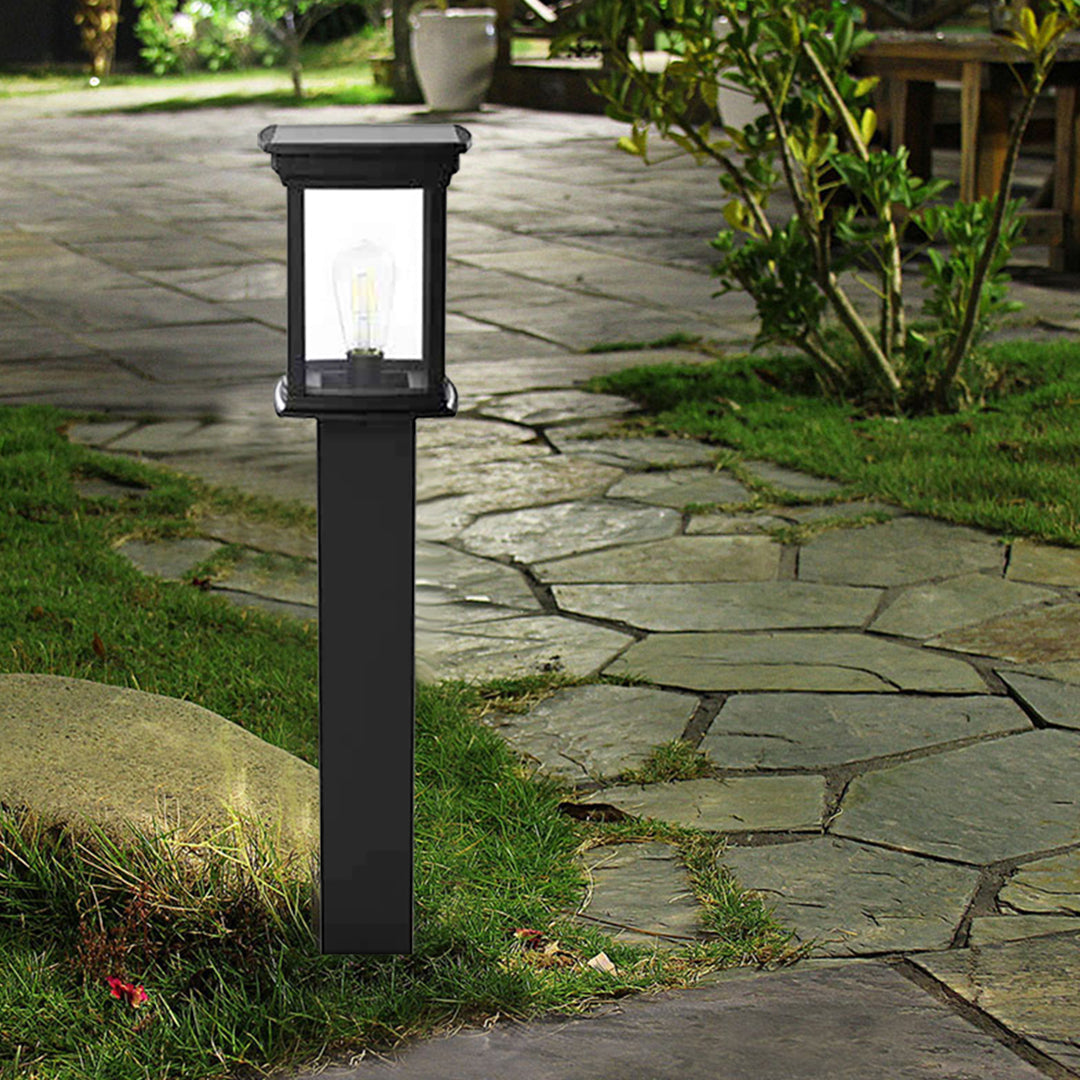 TITAN | Solar Bollard Light | 3.5 Watt | 420 Lumens | 5000K | Black Housing | Pathway Lighting | Garden Light | Solar Post Top Light | 5 Years Warranty - 2