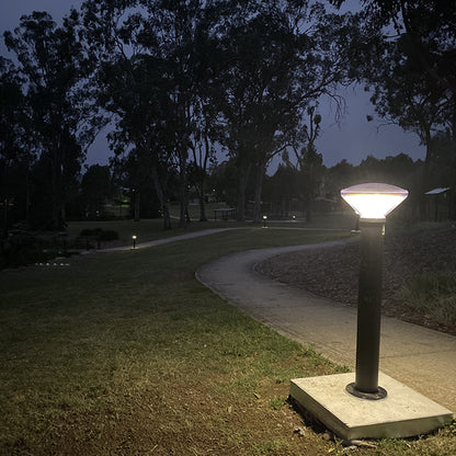 VANDAL | Solar Bollard Light | 5 Watt | 560 Lumens | 5000K | Black Housing | Pathway Lighting | Landscape Light | Solar Vandal Resistant Bollard Light | 5 Years Warranty - 3