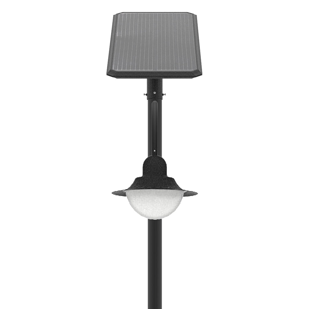 CAPE | Solar Street Pole Light | 20 Watt | 3000 Lumens | 5000K | Black Housing | Pathway Lighting | Garden Light | Solar Post Top CAPE Light | 5 Years Warranty - 3
