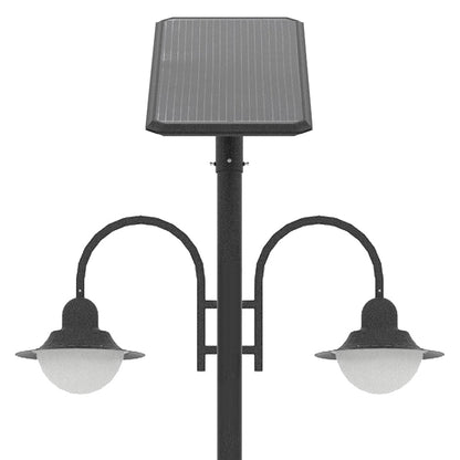 CAPE | Solar Street Pole Light | 2X20 Watt | 2X3000 Lumens | 5000K | Black Housing | Pathway Lighting | Garden Light | Solar Post Top CAPE Light | 5 Years Warranty - 3