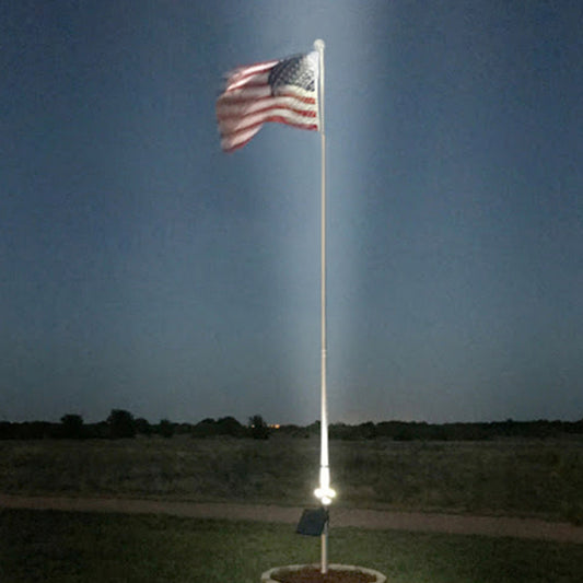 APOLLO | Solar Flag Pole Light | 18 Watt | 1980 Lumens | 6000K | 1 Years Warranty - 2