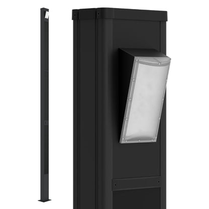 TOTEM | Solar Urban Light | 60 Watt | 9000 Lumens | 5000K | Black Housing | Pathway Lighting | Landscape Light | Solar Resistant Bollard Light | 5 Years Warranty - 1