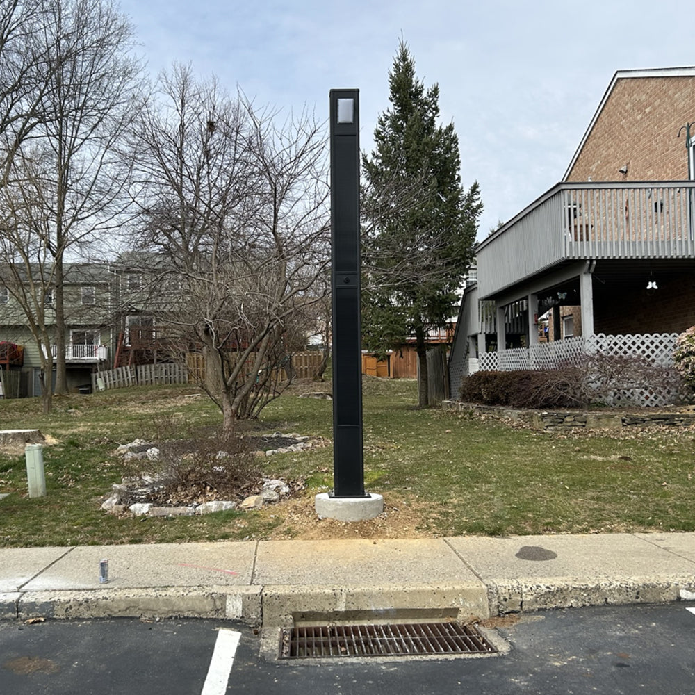 TOTEM | Solar Urban Light | 40 Watt | 6000 Lumens | 5000K | Black Housing | Pathway Lighting | Landscape Light | Solar Resistant Bollard Light | 5 Years Warranty - Beyond Solar